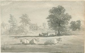 Aldridge - pappila: kynä- ja pesupiirustus, nd [1800-luku] tekijältä John Robert Fernyhough