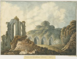 Croxden Abbey: vesivärimaalaus tekijältä John Robert Fernyhough