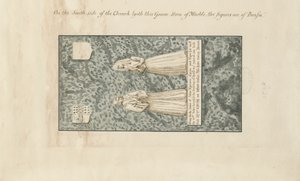 Madeley Church - John Egertonin hautakivi: kynän ja musteen pesupiirustus, nd [1800-luku]