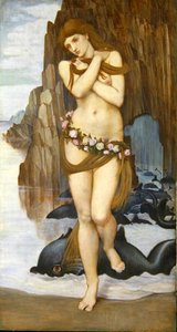 Merestä nouseva Venus, 1870-luvun alku (tempera ja kulta paneelissa)