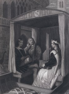 Lady Viola ja hänen opettajansa (kaiverrus)