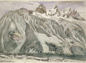Aiguilles of Chamonix, 1849 tekijältä John Ruskin