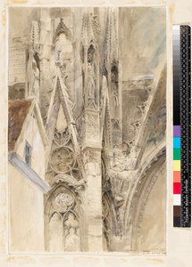Sisäänkäynti Rouenin katedraalin eteläiseen poikkiristeykseen, 1854 tekijältä John Ruskin