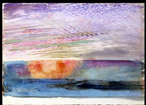 Auringonlasku Herne Hillillä Lontoon savun läpi, 1876 tekijältä John Ruskin
