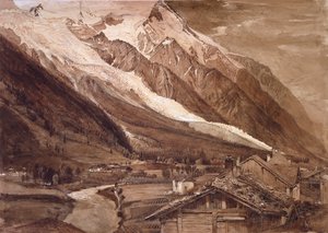 Glacier des Bossons, Chamonix, kesäkuu 1849 tekijältä John Ruskin