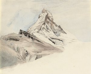 Matterhorn, Sveitsi, koillisesta, 1849