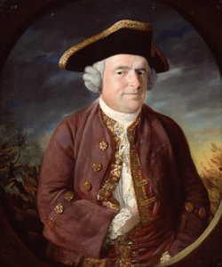 Tricorn-hatussa pukeutuneen miehen muotokuva tekijältä John Russell