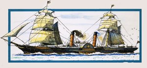 Brittiläinen höyrylaiva Persia tekijältä John S. Smith