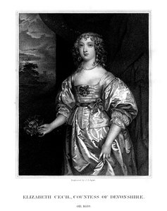 Elizabeth Cecil, Devonshiren kreivitär, 1824.