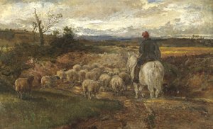 Sussex Lane, 1872 (öljy paperille asetettu pellavalle)