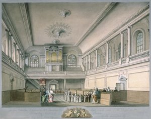 Foundlingin sairaalan kappeli länteen päin, 1773