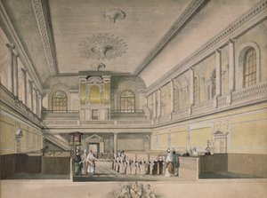 Foundling Hospitalin kappeli länteen päin, 1773