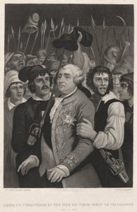 Ludvig XVI:n väkijoukon uhkaama vierailullaan Tuileries