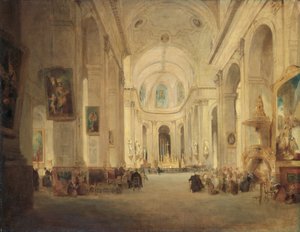 "St Sulpicen sisustus, Pariisi", 1834