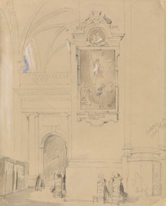 Hendrick van Balenin (1575-1632) hauta, Antwerpen, 7. syyskuuta 1832 (grafiitti wc:llä oranssilla paperilla)