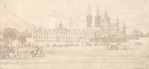 Abbaye Aux Hommes, Caen tekijältä John Sell Cotman