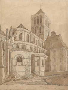 Fecampin luostarikirkko, Normandia tekijältä John Sell Cotman