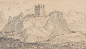Bamboroughin linna, Northumberland tekijältä John Sell Cotman