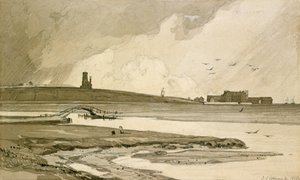 Blakeney Church ja Wiveton Hall, 1818 tekijältä John Sell Cotman
