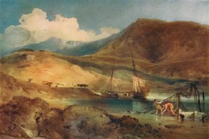 Cader Idris, Barmouth Sandsista, 1800-luku tekijältä John Sell Cotman