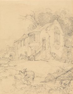 Castle Acre Priory, Norfolk tekijältä John Sell Cotman