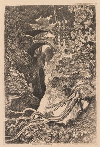 Paholaisen silta, Cardiganshire tekijältä John Sell Cotman