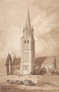 Douvresin kirkko, Normandia tekijältä John Sell Cotman