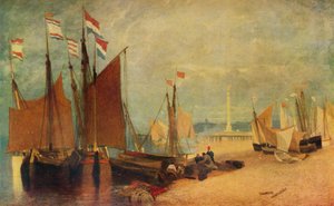 Hollantilaiset veneet Yarmouthin edustalla, palkinnot sodan aikana, c1823 1934 tekijältä John Sell Cotman