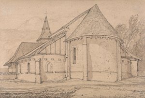 East End of the Abbey Church of St. Paul Rouenissa, Normandiassa tekijältä John Sell Cotman