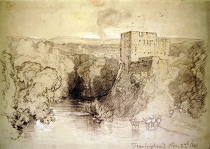Framlingham: linna ja joki tekijältä John Sell Cotman