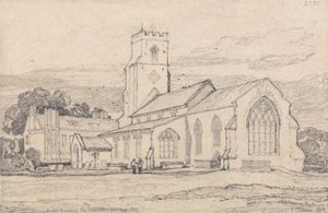 Great Snoring Church, Norfolk tekijältä John Sell Cotman