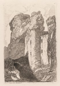 Liber Studiorium: Ragland Castle, Monmouhshire, 1838. tekijältä John Sell Cotman