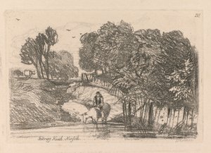 Liber Studiorum: Plate 20, Felbrigg Heath, Norfolk tekijältä John Sell Cotman