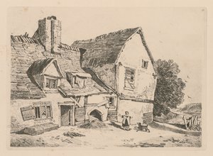 Liber Studiorum: Plate 38, View at Deptford, 1838 tekijältä John Sell Cotman