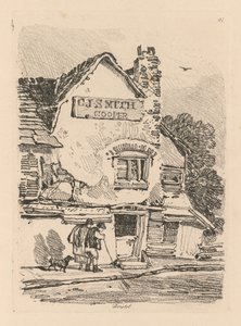 Liber Studiorum: Plate 41, House at Bristol, 1838 tekijältä John Sell Cotman