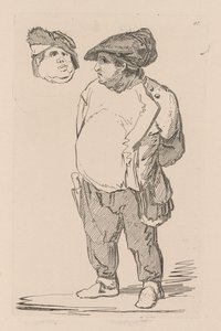 Kirja of Studies: levy 47, A Study, 1838 tekijältä John Sell Cotman