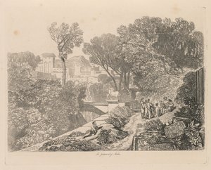 Liber Studiorum: Levy 6, Midaksen tuomio, 1838. tekijältä John Sell Cotman