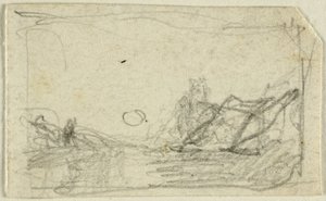 Kuunvalo maiseman yllä tekijältä John Sell Cotman