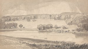 Raynham Hall, Norfolk tekijältä John Sell Cotman