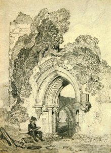 Romaaninen raunio (kynä paperille) tekijältä John Sell Cotman