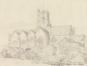 Pyhän Johanneksen kirkko, Peronne (Somme) tekijältä John Sell Cotman