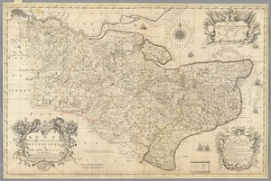 Kent, itse asiassa John Sellerin tutkima ja rajaama, n. 1680 (kaiverrus)
