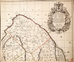 Uusi ja tarkka kartta Amerikassa sijaitsevasta Barbadosin saaresta William Mayon vuosina 1717-1721 tekemän kartoituksen mukaan.