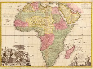 Afrikka, Moderni maantiede, n. 1725