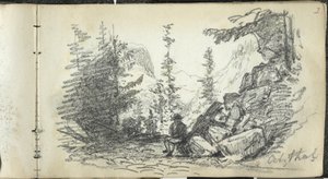 Alppien maisema, Oetztal, Itävalta tekijältä John Singer Sargent