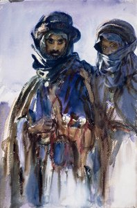 Beduiinit, n. 1905 (wc paperilla) tekijältä John Singer Sargent