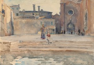 Campo dei Frari, Venetsia, n. 1880. tekijältä John Singer Sargent