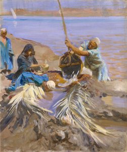 Egyptiläiset nostamassa vettä Niilistä, 1890-91. tekijältä John Singer Sargent
