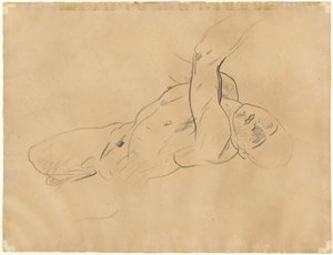 Putoava alaston mies [verso] tekijältä John Singer Sargent