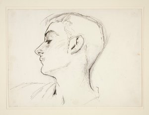 Nuoren miehen profiilipäällikkö tekijältä John Singer Sargent